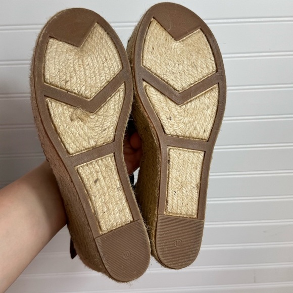 Marc Fisher Adalyn Women's Leather and Suede Espadrille Wedge Sandal Size 10 - Picture 8 of 8